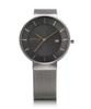 BERING Solar Model Gray X Silver Stainless Steel Mesh Strap Japan Limited Genuine Imported Product 3 Year Internal Warranty Sapphire Glass Scratch