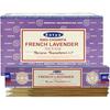Nag Champa French Lavender  Incense Sticks Agarbatti 180 Grams Box | 12 Packs of 15 Grams Each In a Box | Export Quality