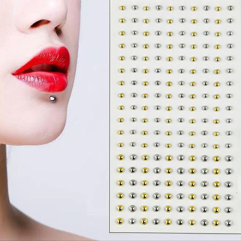 Diamond Sticker Fake Nose Stud Self Adhesive Non Piercing Eye Ear Face Body Jewelry For Women Sticker