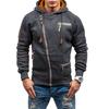 Spring And Autumn Men'S Hoodie Zipper Multi Pocket Hoodie Men'S Sports Thick Bottom Coat Versatile Fashion Casual Coat