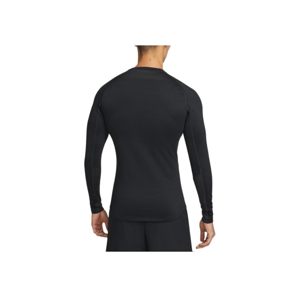 Nike Round Neck Knit Breathable Long Sleeve T-Shirt Men Tops Black CZ4281-010