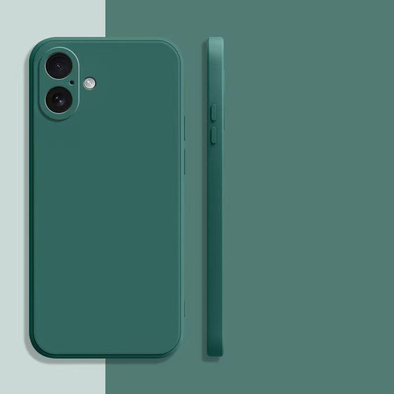Роскошный ударопрочный силиконовый защитный чехол для телефона для iPhone 17 16 15 14 Plus 13 12 mini 11 Pro Max 16E 17E Air Матовый мягкий чехол