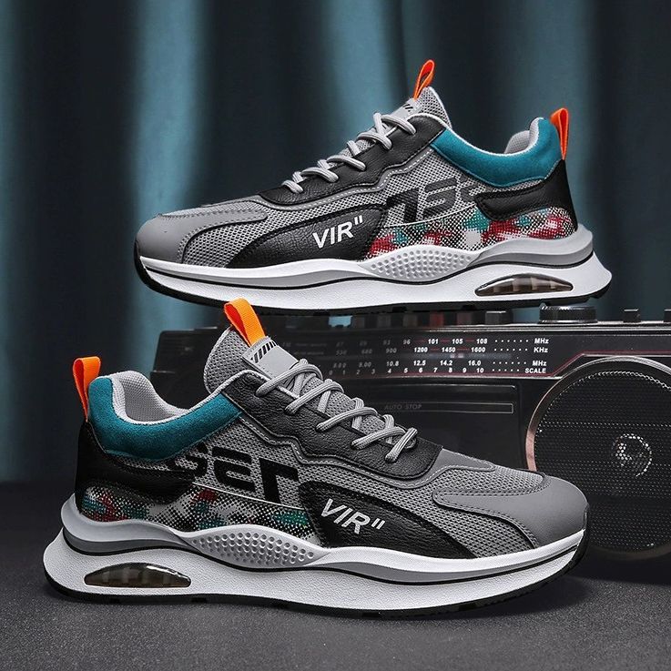 Мужская обувь новая корейская версия сетчатые повседневные туфли мужская спортивная обувь студенческие кроссовки кроссовки для бега папины кроссовки