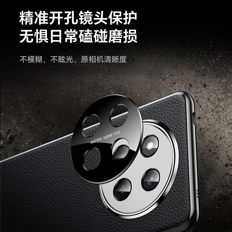 Case For Honor X60 Pro X9C Selection Luxury Leather Skin-Feel Electroplate Lens Protection Cover For Honor X9C Shockproof Bumper
