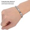 Female Bracelet Stainless Steel Magnet Hand Chain Pain Relive Health Care Wrist Jewelry