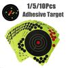 5/10Pcs Shooting Targets Reactive Splatter Adhesive Sticker Paper Gun Shoot Training