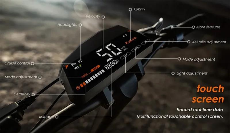 EU Stock Original KuKirin G3 Electric Scooter 1200W Motor 52V 18Ah Battery 52KM/H Max Speed 63KM Range Smart Kickscooter