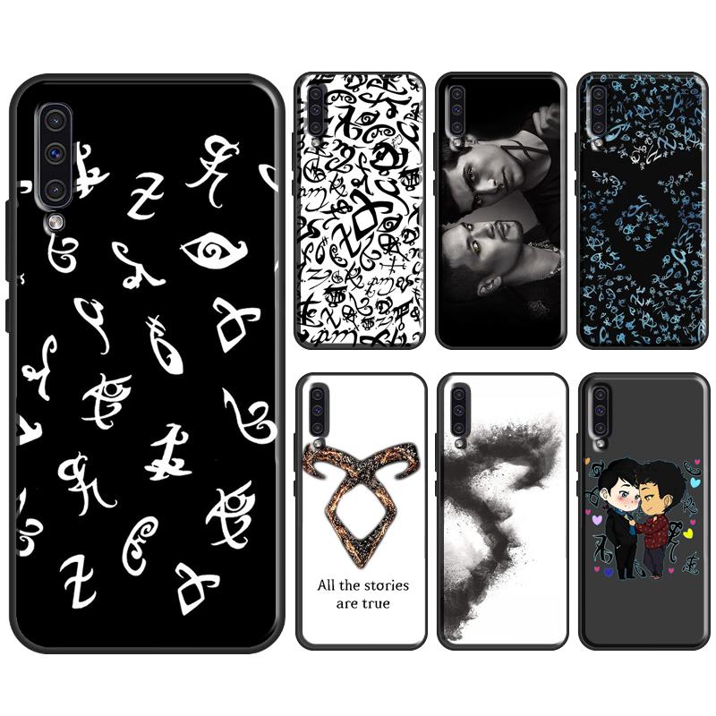 Мягкий силиконовый чехол с рунами Сумеречного Охотника для Samsung A52S A12 A22 A32 A42 A52 A72 A31 A51 A71 A50 A70 A20e A21S