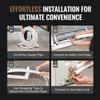 7620mm Mini Split Line Set, 9.5 & 15.9mm O.D Copper Pipes Tubing and Triple-Layer Insulation, for Mini Split Air Conditioning Refrigerant or Heating
