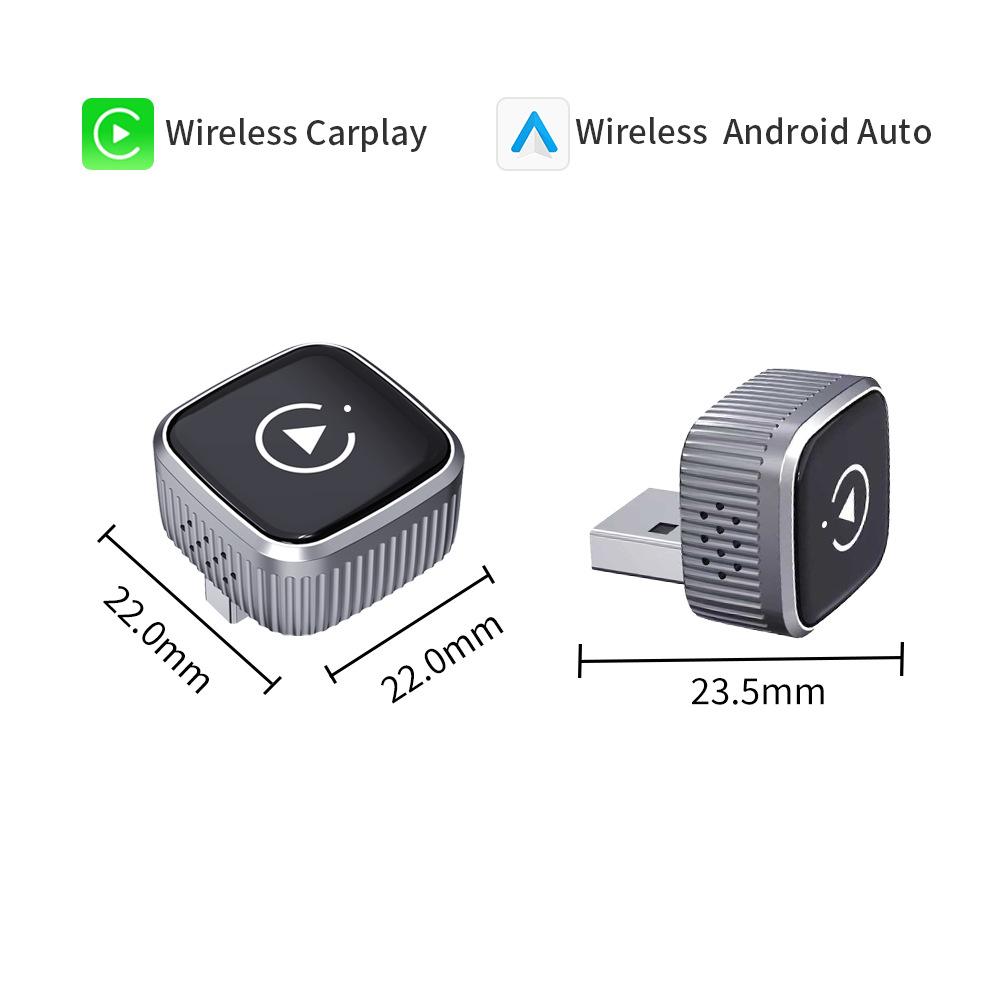 Ottocast Mini Slim Беспроводной адаптер Беспроводной CarPlay Android Auto для штатного разъема автомобиля Plug and Play WiFi Bluetooth Автоматическое подключение