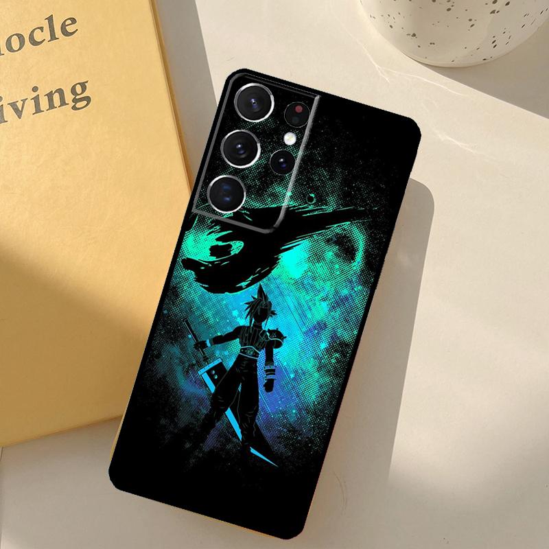 FINAL FANTASY Чехол Cloud Strife для Samsung Galaxy S23 S21 Ultra S20 FE S9 S10 S22 Plus Note 10 Plus S22 Ultra Чехол