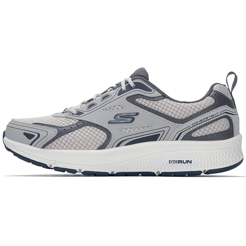 Skechers Мужская дышащая сетчатая обувь для бега и повседневной носки
