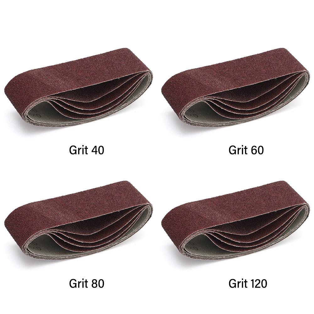 5 ШТ. Новые зажимные ремни Металлообработка Наждачные ленты Зернистость Ленты для напильника Шлифовальная бумага