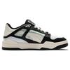 Puma Slipstream Top Grain Leather Synthetic Retro Sports Casual Low-Top Lifestyle Shoes Unisex Sneaker Black White 395232-01