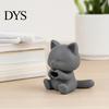 Эстетичная скульптура кошки с жестом сердца, 3D-печатная фигурка, Художественное настольное украшение, Декор для рук, Улыбающийся настольный орнамент для дома и офиса