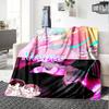 Customizable KPop Demon Hunters41 Throw Blanket – Personalized Name, All-Season Cozy Snug Blanket, Machine Washable, Personalized Blanket