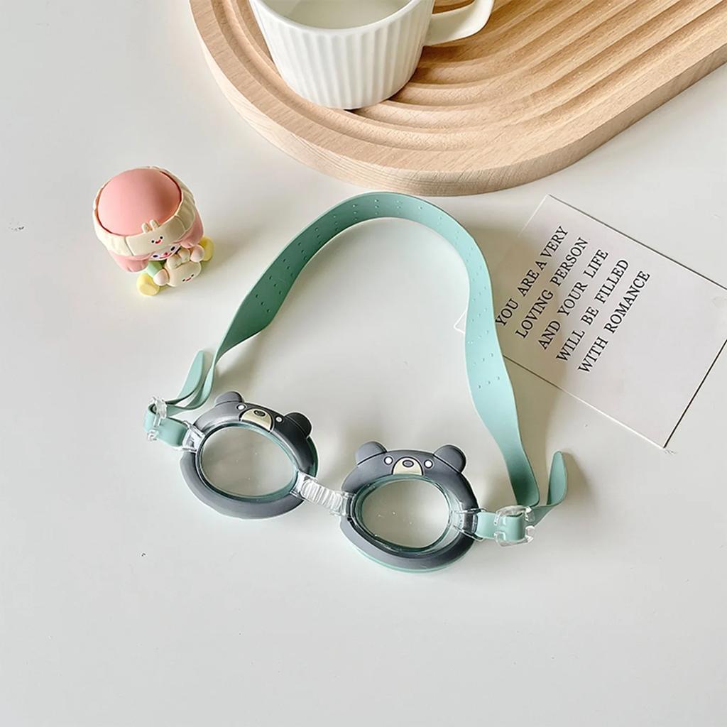 Waterproof Anti Fog Cartoon Pony Swimming Goggles Adjustable Strap Cute Kids Children Swim Supplies
