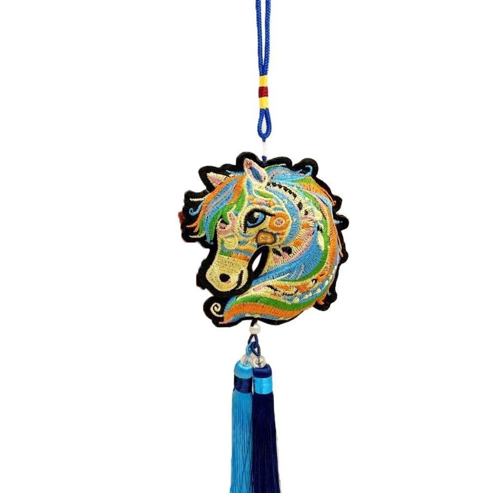 Chinese Spring Festival Bell Pendant with Tassel Car Hanging Ornaments National Wind Style