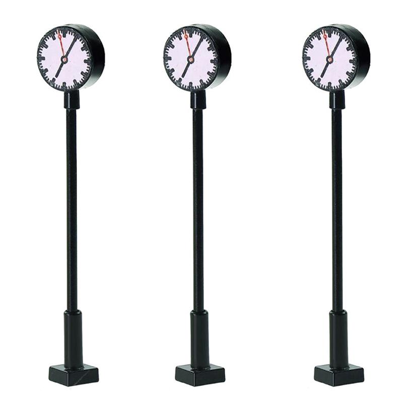 Миниатюрная светодиодная модель железной дороги Ho N Scale Lights Lit Platform Clock Lamp