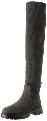 Сапоги Stuart Long вязаные длинные сапоги 6530 GYS [Jill Shoe] на толстой подошве