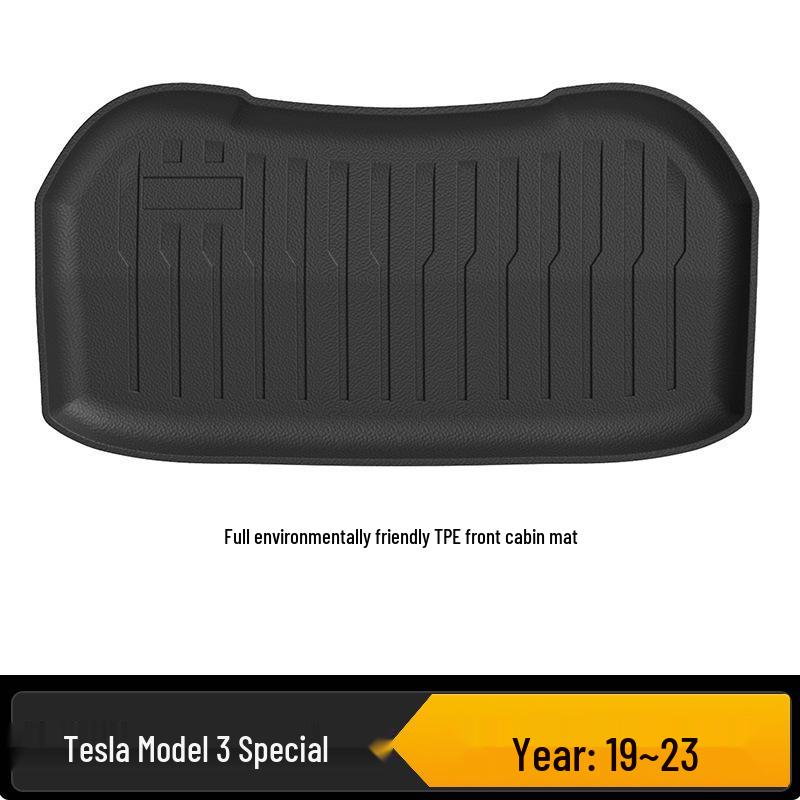 Коврики в передний и задний багажник и подпятник Tesla Model Y/3 из TPE