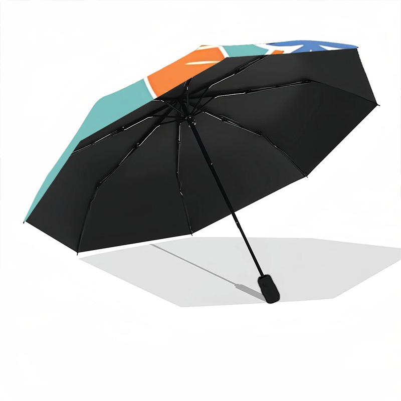 1pc Floral Pattern Automatic Opening/Closing Umbrella with Operation & Windproof Canopy - Folding Design, Holiday Gift yy260225138
