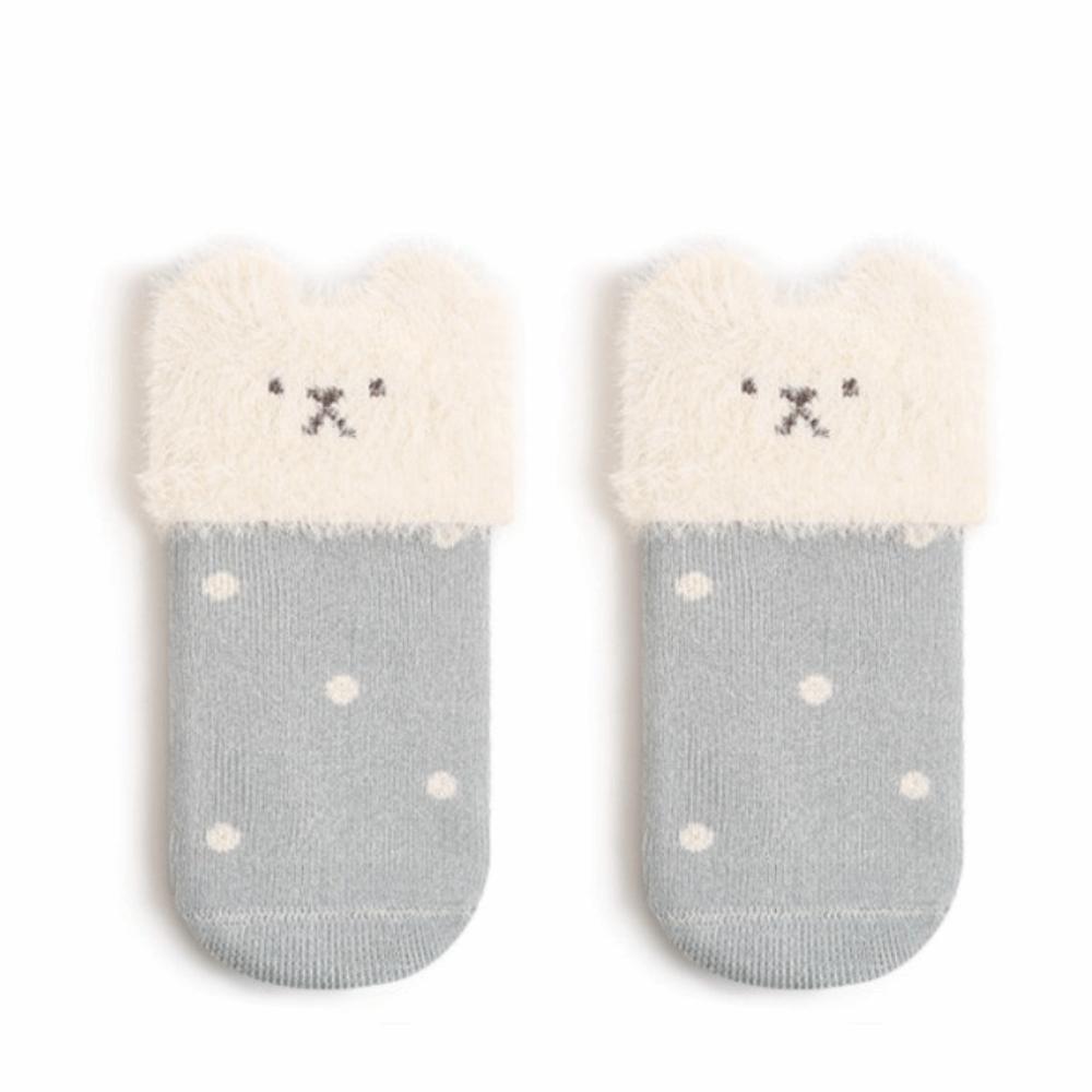 2 Pairs Thickened Warm Baby Winter Socks Breathable Newborn Socks Toddler Stockings  for 0-3 Years