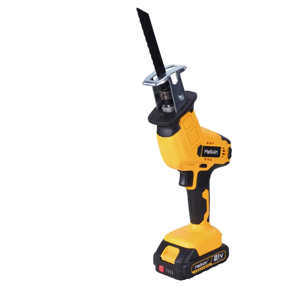 MELLWIN Аккумуляторная электрическая сабельная пила Ручная пила для резки дерева, металла, труб Электропила Инструмент для аккумулятора Makita 18V Штифт