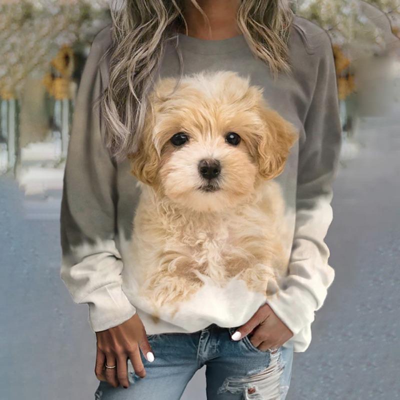 3D Милый Кот Принт Длинные Рукава Рубашки Весна И Осень Смешные Зимние Топы Стиль Кавайи Уличная Одежда Толстовки Свитшоты Для Женщин