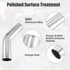 X Autohaux OD 34-102mm Length 20" 300mm 500mm Aluminum Alloy Tube Intercooler Pipe Straight 45 Degree  Air Intake Tube for Car