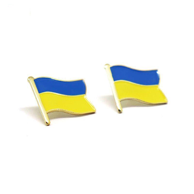Брошь Флаг Украины Герб Украины Украинский Национальный Флаг Булавка Для Рюкзаков Шляпы Сумки Одежды Патриотический Значок Эмалевый Значок