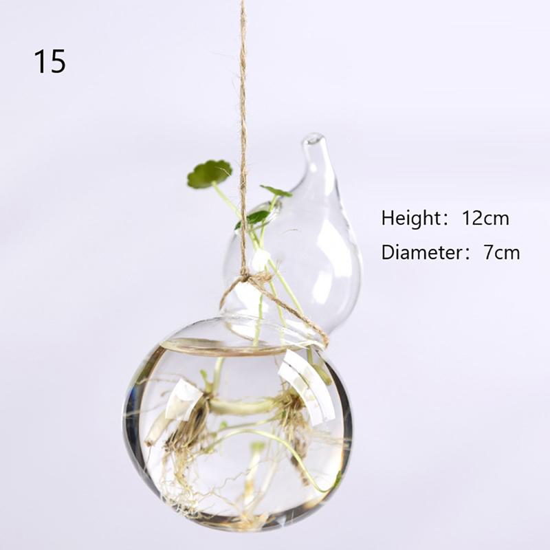 Home Planters Clear Glass Flower Plant Stand Hanging Vase Ball Terrarium Container For Garden And Home Decor
