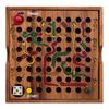 Engelhart - Snake and Ladder Game In Wooden Box - Travel Game Ages 4 and Up - 2 To 4 Players 13.5 X 13.5 X 3.5 Cm