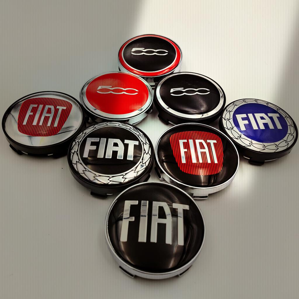 4 шт. 60 мм логотип Fiat Колпачки центральных ступиц колес значок-Пылезащитные крышки для Fiat 500 124 125 Punto Bravo Stilo Panda Abarth-Эмблемы на диски