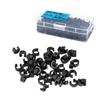 HOUSON 500pcs Bicycle C Clips U Clips Housing Hose Guides Bicycle Brake Buckle for MTB BMX Mountain Bike Clamps,
