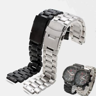 24*16мм Концевое звено из нержавеющей стали Ремешок для часов для мужских TIMEX T2N720 T2N721 TW2R55500 Ремешок для часов Серебристый Черный Металлический браслет РЕМЕШОК