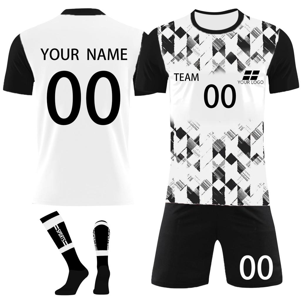 Personalised Shirts Kit Mens Girls With Name Number Custom Football Jerseys For Boys Training Suit