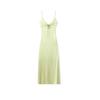 Kaslead New Arrival Women's Clothing Fashion Style Fashion Slim-Fitting Simple Elegant Silk Satin Shoelace Dress