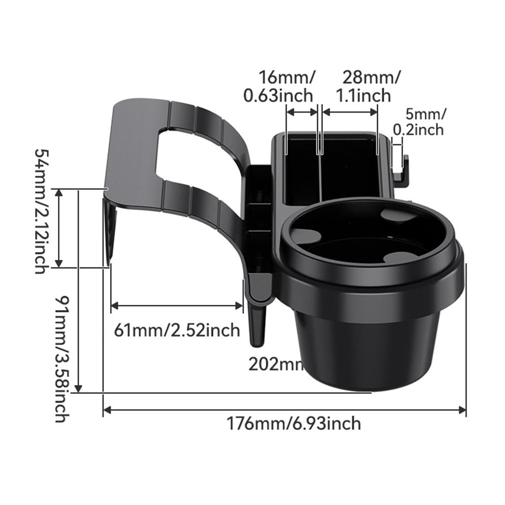 Car Door Cup Holder - Car Accessories Door Organizer with Cup Holder | Small