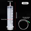 550/300/100ml Large Capacity Syringes Reusable Needle Barrel Oil Pump With Hose For Pet Feeding Measuring Pump Vacuum Syringe