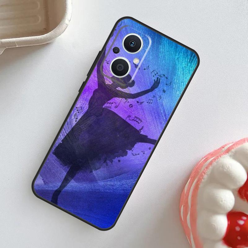Чехол для танцора балета, балерины, для OPPO Reno 11F 8T 4Z 5Z 4 6 7 8 5 Lite 10 Pro, OPPO Find X2 X3 Lite X5 X6 Pro, Крышка