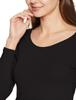 Belle Maison Cotton Blend Long Sleeve Warm Inner Size M Women's Shirt, Hotcot, Black,