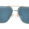 Great Cartier sunglasses 2C Two Bridge Gold Blue Lens  mens CT0111S Used