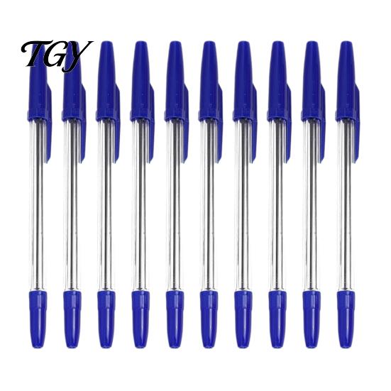 School And Office Stationery 10PCS Ballpoint Pens, 1.0mm Conical Tip Anti Leakage Gel Document Signing Pens Comfortable Grip Smooth Writing