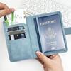 Ручная работа, держатель для паспорта из ПУ-кожи с пряжкой