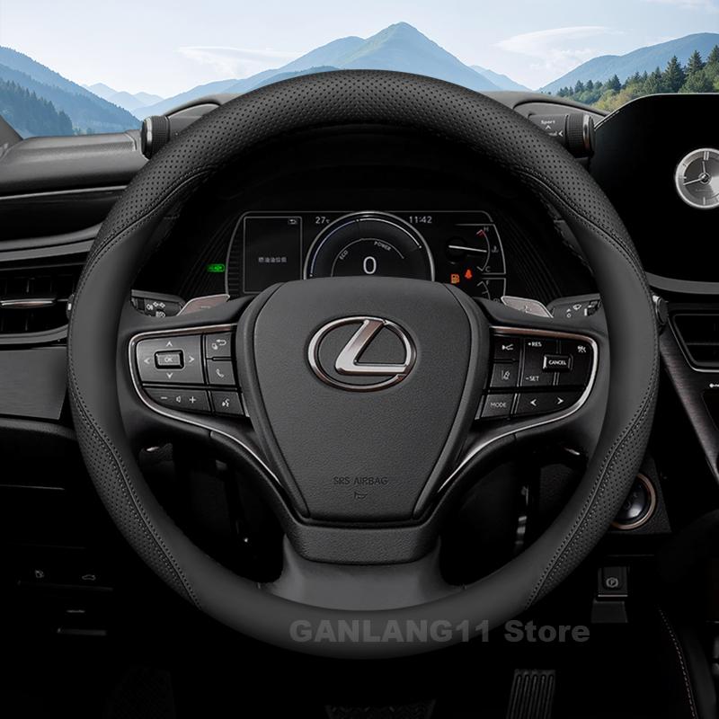 Кожаный чехол на руль автомобиля для LEXUS RX NX UX ES TX LX600 LM GX LS TXL VX Серии Автомобильный руль Аксессуары для LEXUS RX