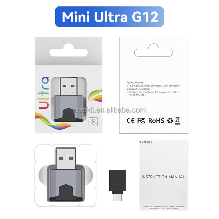 Mini Ultra Wireless CarPlay Adapter LED Indicator Auto Pairing Apple Car With Wired Car Play Android Auto for Carlinkit Supplier