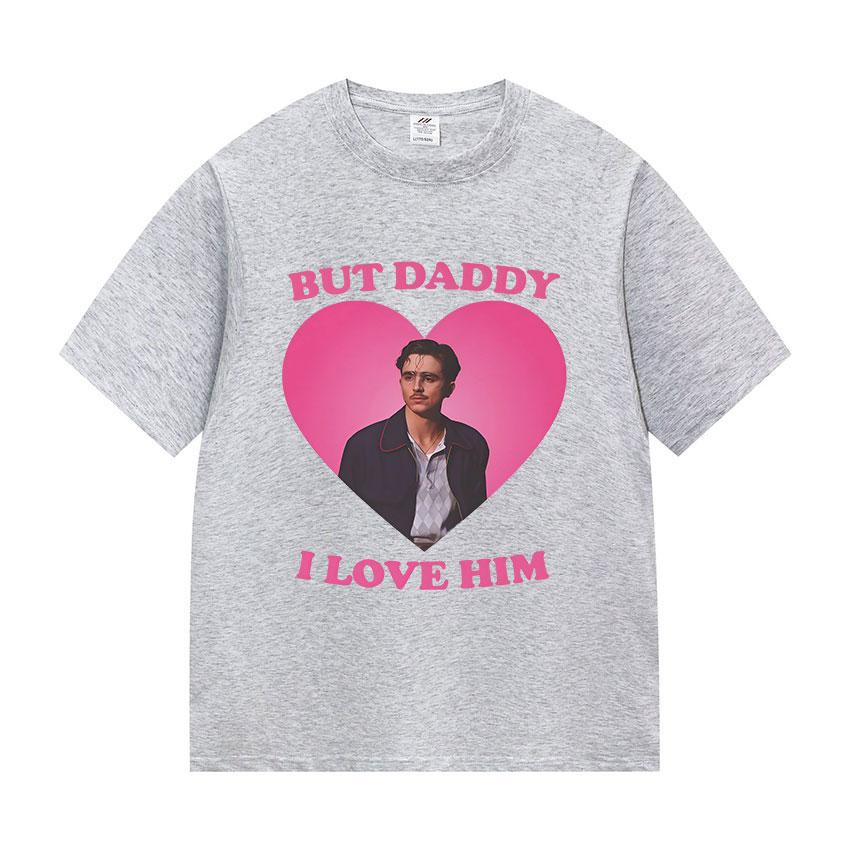 I Love Him Timothe Chalamet Graphic T Shirts Unisexs Vintage High Quality Fashion Tshirt Summer Clothing Oversized Cotton Tshirt