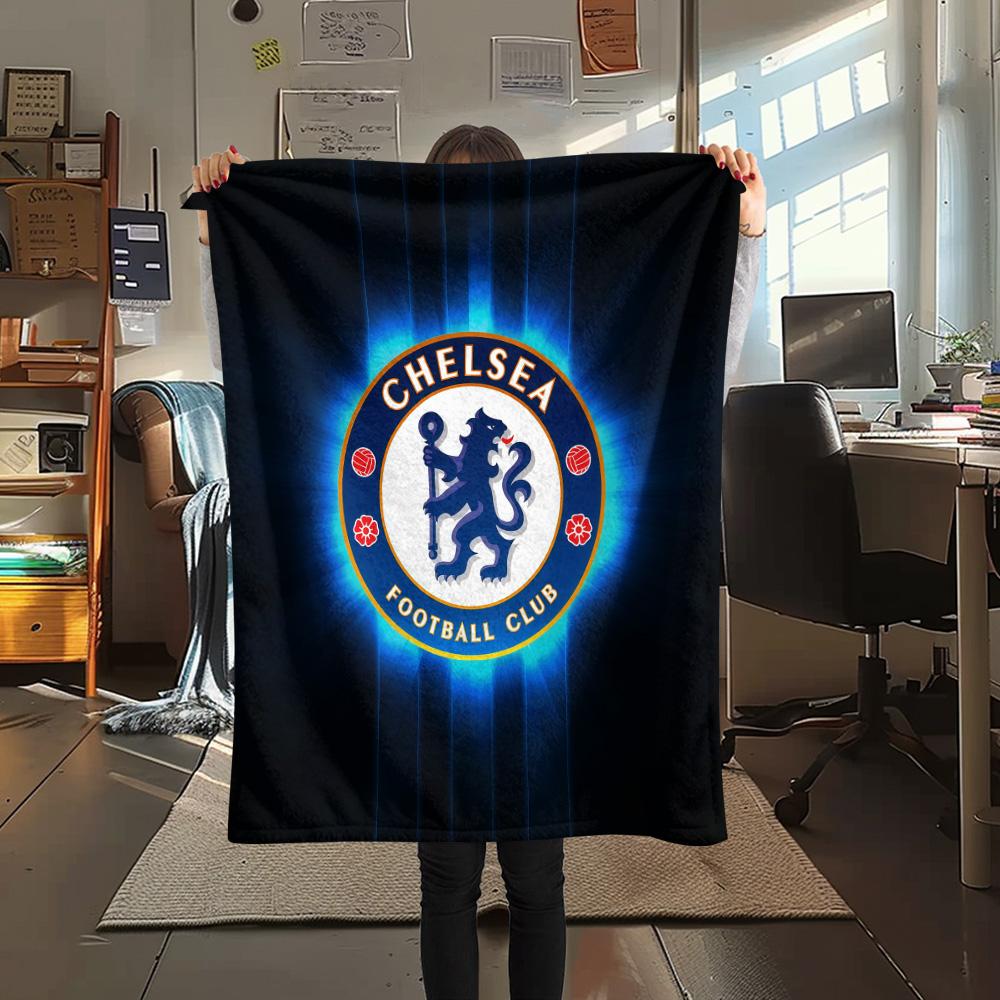 Chelsea FC Flannel Blanket, High quality Comfortable for All Seasons, Home Decor, Warmth and Comfort