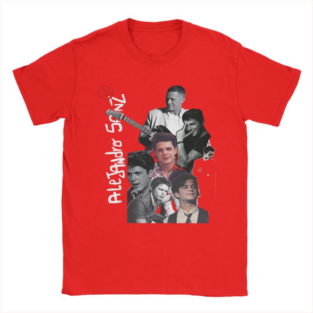 Singer Alejandro Sanz Pop Music Cotton TShirt For Men Summer Vintage T Shirts Leisure Tees Oversized Cheap Tops
